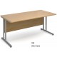 Maestro 800mm Deep Straight Office Desk